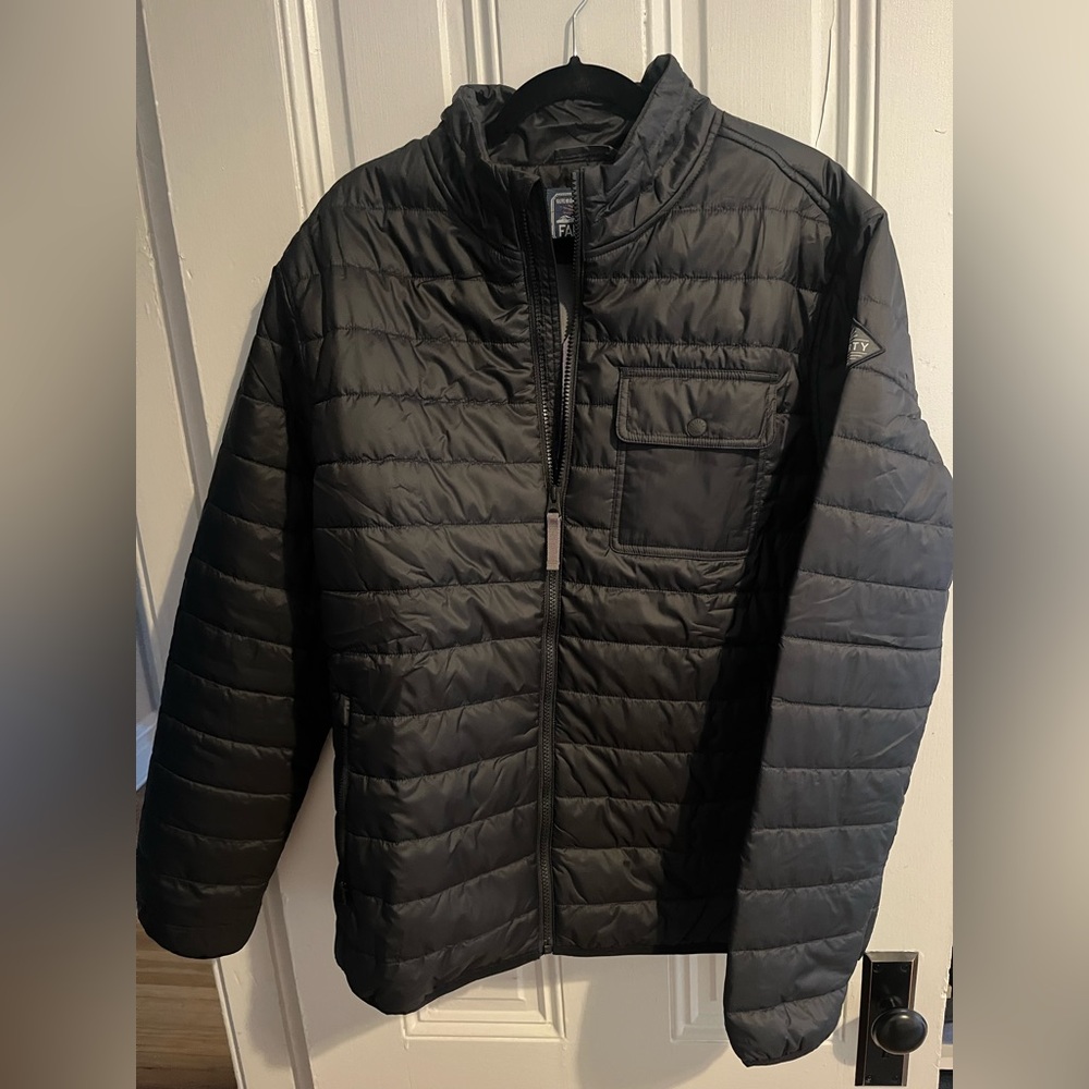 Faherty Atmosphere Full Zip - Mountain Black (Large)